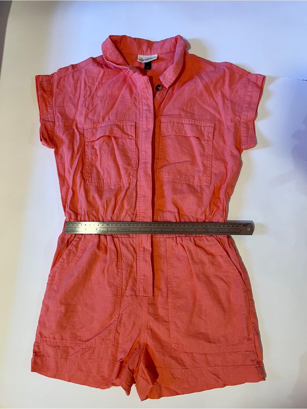 Target Universal Thread Coral Pink Romper Jumpsuit size 6 - Picture 6 of 6